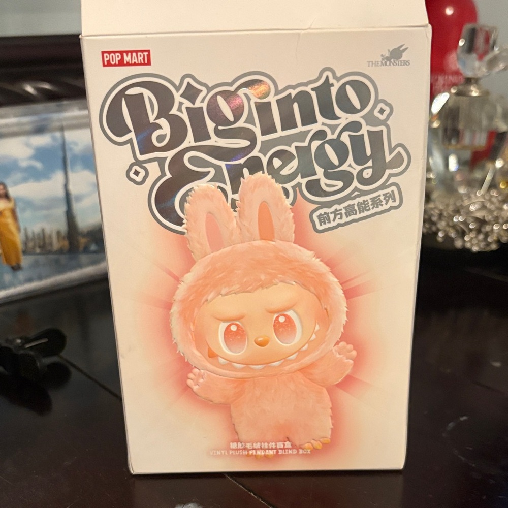 Pop Mart, big into energy vinyl, plush pendant, blind box loyalty Labubu